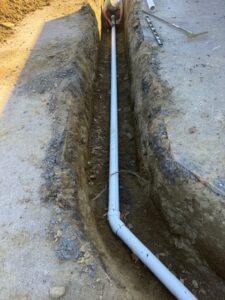 trenching piping
